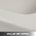 Miniatyrbild 5 av 6: Bytesplatsstation för bebisar - HDPE-material, slät yta, justerbar rem & blöjfodralslådor Light Gray