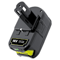 Miniatyrbillede 1 af 2: Lithium-ion Batterioplader, Høj Kapacitet, Kompatibel med RYOBI P108, 1 STK 1 pcs 1 PCS