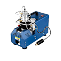 Miniatyrbillede 1 af 7: Højtryks PCP Luftkompressor Pumpe, 4500PSI, Olie/Vand Separator, Vandkølesystem 220V Manual Stop