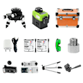 Miniatyrbillede 1 af 2: 3D5 Laser Niveau, 12 Linjer, Selvnivellerende med 360-graders Rotation,Laser Niveau Stativ Laser Level Tripod Laser Level Tripod
