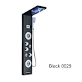 Miniatyrbillede 2 af 2: LED Brusepanel, Dobbelt Vandfald & Regnvejr Tilstande, Digital Temperatur Display,Sort 8029 Black 8029 Black 8029