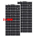 Miniatyrbillede 1 af 2: Fleksibelt solpanel kit, 24% effektivitet, vandtæt og holdbart.,200W (2x100W) 200W(2x100w) 200W(2x100W)