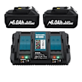 Miniatyrbillede 1 af 5: Genopladeligt Batteri Kompatibelt med Makita, 6,0Ah, Lithium-ion Celle 2 6.0Ah 6A Charger 2 6.0Ah 6A Charger