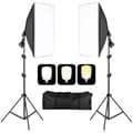 Softbox Belysningskit, 50x70cm Softbokse, 135W  3 farver