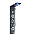Miniatyrbillede 1 af 2: LED Brusepanel, Dobbelt Vandfald & Regnvejr Tilstande, Digital Temperatur Display,Sort 8029 Black 8029 Black 8029