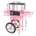 Miniatyrbillede 2 af 2: Sukkermaskine, kommerciel kvalitet, rustfrit stålskål Pink with Cart