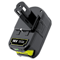 Miniatyrbillede 2 af 2: Lithium-ion Batterioplader, Høj Kapacitet, Kompatibel med RYOBI P108, 1 STK 1 pcs 1 PCS
