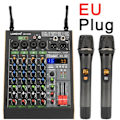 Miniatyrbillede 2 af 2: Audio mixer, UHF trådløs mikrofon, USB Bluetooth, EU -stik EU Plug