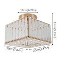 Miniatyrbillede 2 af 2: Moderne Krystal Loftlampe, Rustfrit Stål, Overflademonteret, E27 LED,Model C-Gold, Ingen pærer Model C-Gold