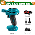 Pikkukuva 2 / 2: Langaton pölypuhallin, 40000RPM teho, kaksitoiminnallisuus, 2 akkua EU-pistokkeella 2 Battery EU Plug 2 Battery EU Plug