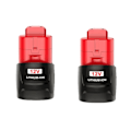 Miniatyrbillede 1 af 2: Milwaukee M12 Genopladeligt Batteri, 30Ah/60Ah, 12V Trådløse Værktøjer, 2 Pack-30AH 2 pack-3.0Ah 2 pack-3.0Ah