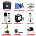 Miniatyrbillede 2 af 2: 3D Laser Niveau, 12 Linjer, Høj Præcision Måling,360 Laser Modtager 360 Laser Receiver 360 Laser Receiver