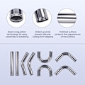 Miniatyrbillede 5 af 5: Universal Intercooler Turbo Piping Kit, 2,5" Aluminiumrør, Silikoneslanger