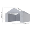 Miniatyrbillede 2 af 2: Carport Overdækning, Holdbar og Vejrresistent, Nem Installation,13-20 fod Gary 13-20 ft Gary 13-20 ft Gary