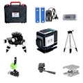 Miniatyrbild 1 av 2: 3D Laser Nivå, 12 Linjer, Hög Precision Mätning,Grön Laser Stativ Green Laser Tripod Green Laser Tripod