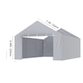 Miniatyrbillede 1 af 2: Carport Overdækning, Holdbar og Vejrresistent, Nem Installation,13-20 fod Gary 13-20 ft Gary 13-20 ft Gary