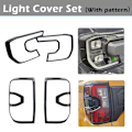 Miniatyrbild 2 av 2: Ford Ranger Raptor Ljusöverdrag Set, Matt Svart, 4 st,Med mönster With pattern With pattern