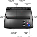 Miniatyrbillede 5 af 8: Tatoveringsskabelonprinter, termisk udskrivning, med 10 stk. overføringspapir EU Plug