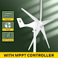 Pikkukuva 2 / 2: 3000W Pieni tuuliturbiinigeneraattori, 5 terää, 12V/24V/48V tuulivoima Mppt-säätimellä, 1000W, 12V With MPPT Controller With Mppt Controller