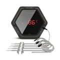 Miniatyrbillede 2 af 2: Grilltermometer, 6 prober, trådløs design, genopladeligt batteri, Bluetooth-forbindelse, sort, 6XS Sort 6 sensor