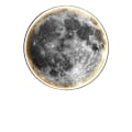 Miniatyrbillede 1 af 2: Måne Væglampe, LED Natlys, Soveværelsesdekoration, Moon, RC Dæmpbar, 60CM Moon