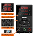 Miniatyrbillede 1 af 2: Laboratorie strømforsyning, justerbar spænding, stabiliseret output, 120V 3A 360W, 220V 120V 3A 360W 120V 3A 360W 220V