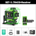 Pikkukuva 2 / 2: 16 Viivan Laser-taso, Itsestään tasaava, 3,7V/6600mAh Akku,SET1 SET1 SET1