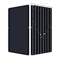 Miniatyrbild 1 av 2: Flexibla solpaneler, hög effektivitet 24%, lätta och portabla,18V 120W 18V 120W 18V 120W