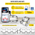 Miniatyrbillede 6 af 11: Vanddestillationsmaskine - 4L Kapacitet, Temp Visning, Overophedningsbeskyttelse Silver
