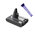 Miniatyrbillede 2 af 2: Dyson Udskiftningsbatteri, 216V, 6000mAh, 1 batteripilter 1 battery filter 1 battery filter