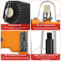 Miniatyrbillede 4 af 4: Bærbar Sække Sygemaskine 190W - 18000 omdr/min, 10mm Tykkelse, 2200mAh Batteri 220V EU Plug