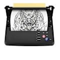 Miniatyrbillede 1 af 8: Tatoveringsskabelonprinter, termisk udskrivning, med 10 stk. overføringspapir EU Plug