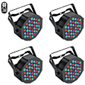 Pikkukuva 1 / 2: LED Par Valo 36W, RGB Lavavalaisin, DMX-ohjaus,4 kpl, EU-liitin 4PCS 4PCS