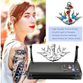 Miniatyrbillede 2 af 8: Tatoveringsskabelonprinter, termisk udskrivning, med 10 stk. overføringspapir EU Plug