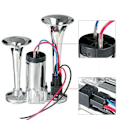 Miniatyrbillede 3 af 6: Bil Airhorn, 600db Lydstyrke, Dobbelt Tragt, Universel Montering, 12V