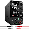Miniatyrbild 2 av 4: Laboratorie Strömförsörjning, 0-30/60V 5A/10A, LED-display, Effektiv Värmeavledning AN-SPS-C3206 Black AN-SPS-C3206 Black