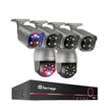 8CH CCTV-system, 4K-upplösning, H.265-komprimering, 8CH 6 Kameror-c