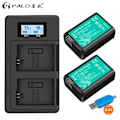 Miniatyrbillede 2 af 2: Sony NP-FW50 batteriskift, kompatibel med Sony Alpha 7, A7R, A3000, A5000, A6000, NEX-5N, NEX-5C og A55., 2 batteri og oplader 2battery and charger