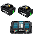 Pikkukuva 1 / 5: Makita Yhteensopiva LXT Akku, 18V, 6.0Ah Kapasiteetti, Li-ion Teknologia 1 set 6.0 1 set 6.0