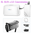 Miniatyrbillede 2 af 2: Bærbar Oxygen Koncentrator, 3L/min Flow, 32.5%±2.5% Oxygen Koncentration,03, EU Stik 03 03