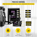 Miniatyrbild 5 av 6: 8/10 i 1 Värmepressmaskin - 30x38 cm, 360° Svängbart Design, LCD Digital Display & Tryckjusteringsknopp 10-in-1 Black