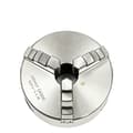 3-käftad svarvchuck, självcentrerande, kompatibel med CNC- och borrmaskiner, Silver, 3Jaw
