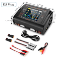 Pikkukuva 2 / 2: Kaksikanavainen RC-laturi, 400W korkea teho, LCD-kosketusnäyttö,EU-liitin EU Plug EU PLUG
