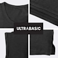 Miniatyrbild 3 av 3: T-shirt Dam - ULTRABASIC - Chihuahua Hund - 100% Ekologisk Bomull - Kortärmad - Rund Hals djup svart XL