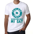 Miniatyrbild 1 av 4: T-shirt herr Utforska utrymmet Jag behöver mer utrymme för min katt – Utforska utrymmet Jag behöver mer utrymme för min katt – T-shirt Vit S