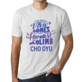 Miniatyrbild 1 av 4: T-shirt herr Den bästa utsikten kommer efter den svåraste bestigningen av Cho Oyu-berget – den bästa utsikten kommer efter den svåraste Ljungvit XXXL