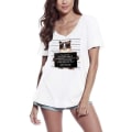 Miniatyrbild 1 av 2: T-shirt med V-ringad dam Catnip Made Me Do It City Police Cat – Catnip Made Me Do It City Police Cat – Vit jag