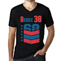 Miniatyrbild 1 av 4: Herr V-ringad T-shirt Bronx 38 Vintage T-shirt Svart djup svart jag