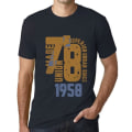 Miniatyrbild 1 av 4: T-shirt herr Överlägsen urban stil sedan 1958 – Överlägsen urban stil sedan 1958 – 65 år 65-årspresent T-shirt Marin XXXL