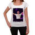 Miniatyrbild 1 av 4: T-shirt Dam - ULTRABASIC - Armin-Van-Buuren - 100% Bomull - Korta Ärmar - Bred Hals Vit XL